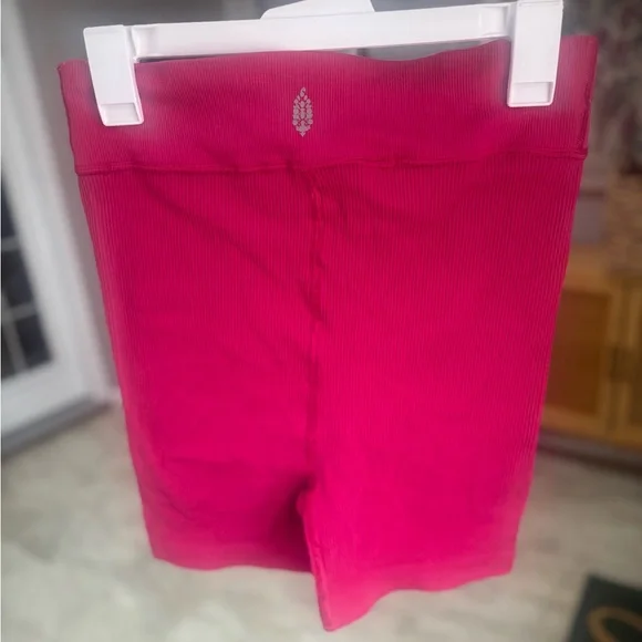 FP Movement by Free People Hot Pink High-Rise Bike Shorts - Picture 6 of 8